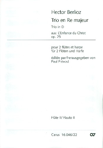Trio D-Dur op.25&nbsp;&nbsp;für 2 Flöten und Harfe&nbsp;&nbsp;Flöte 2