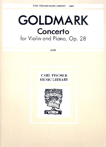 Concerto in a Minor op.28 for Violin and Orchestra  for violin and piano  