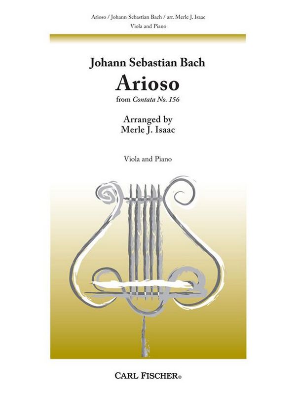 Arioso from Cantata 156&nbsp;&nbsp;for viola and piano&nbsp;&nbsp;