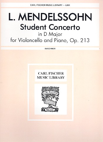 Konzert D-Dur op. 213 für Violoncello&nbsp;&nbsp;und Klavier&nbsp;&nbsp;