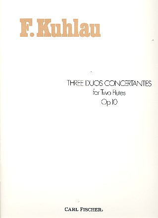 3 Duos Concertantes op.10 . for 2 flutes    