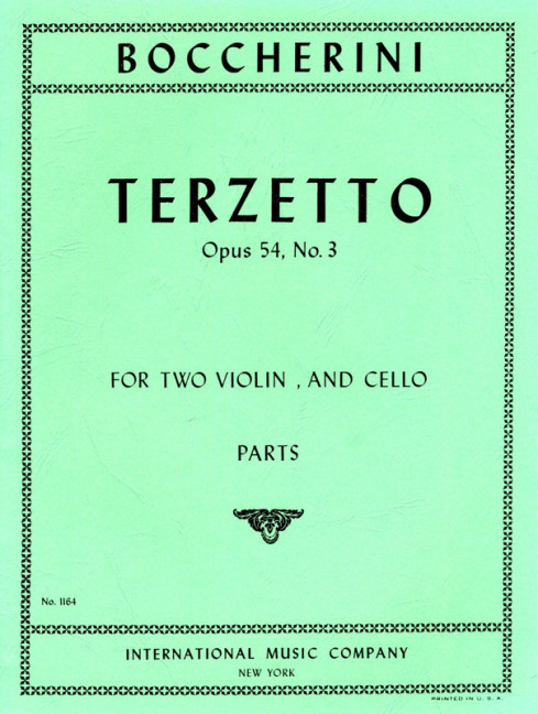 Terzetto op.5,3&nbsp;&nbsp;für 2 Violinen und Violoncello&nbsp;&nbsp;Stimmen