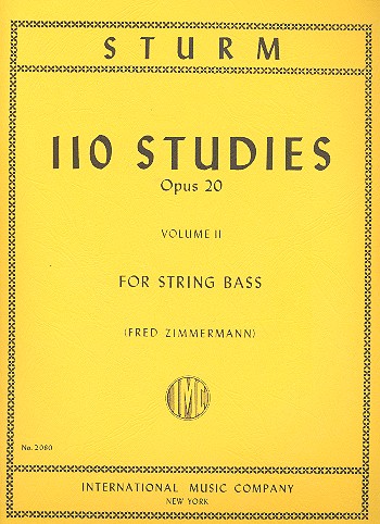 110 Studies op.20 vol.2 (nos.56-110)  for string bass  