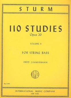 110 Studies op.20 vol.2 (nos.56-110)&nbsp;&nbsp;for string bass&nbsp;&nbsp;