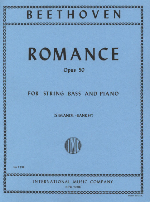 Romance op.50&nbsp;&nbsp;for string bass and piano&nbsp;&nbsp;