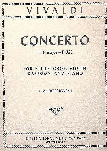 Concerto F Major FXII:2&nbsp;&nbsp;for flute, oboe, violin, bassoon and piano&nbsp;&nbsp;score and parts