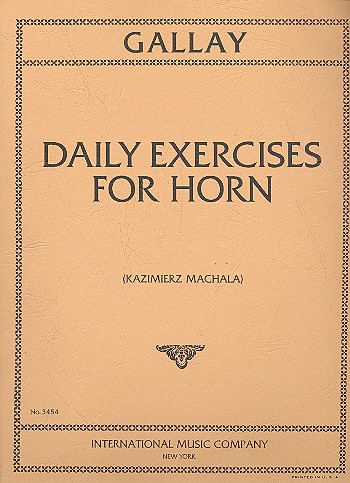 Daily Exercises&nbsp;&nbsp;for horn&nbsp;&nbsp;