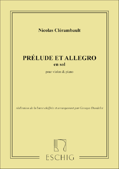 Prélude und Allegro G-Dur für  Violine und Klavier  