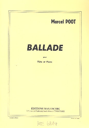 Ballade für Flöte und klavier    