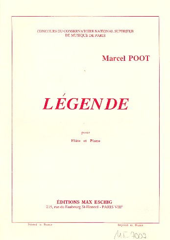 Légende pour flute et piano    
