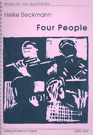 Four People für 2 Flöten und 2 Altflöten  Partitur und Stimmen  