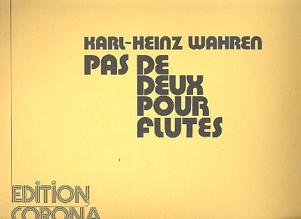 Pas de deux  für 2 Flöten  Spielpartitur