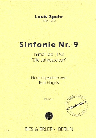 Sinfonie h-Moll Nr.9 op.143  für Orchester  Partitur