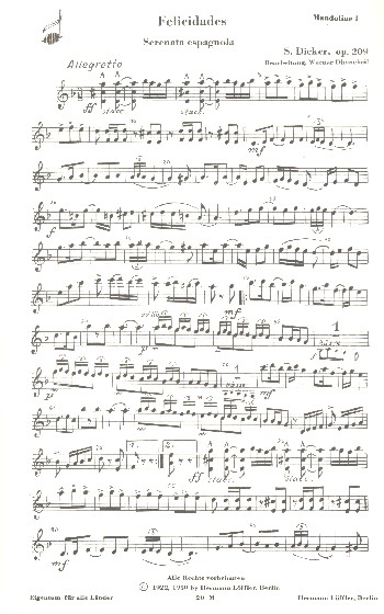 Felicidades&nbsp;&nbsp;für Zupforchester&nbsp;&nbsp;Stimmensatz