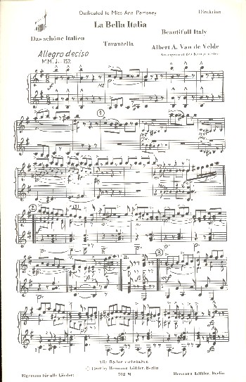 La bella Italia:&nbsp;&nbsp;für Salonorchester&nbsp;&nbsp;Ergänzer