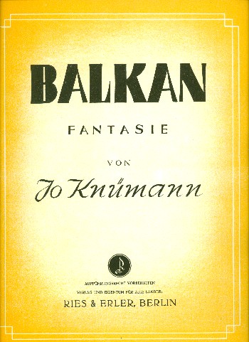 Balkan  für Klavier (Akkordeon)  