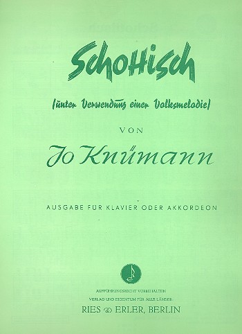 Schottisch  für Klavier (Akkordeon)  