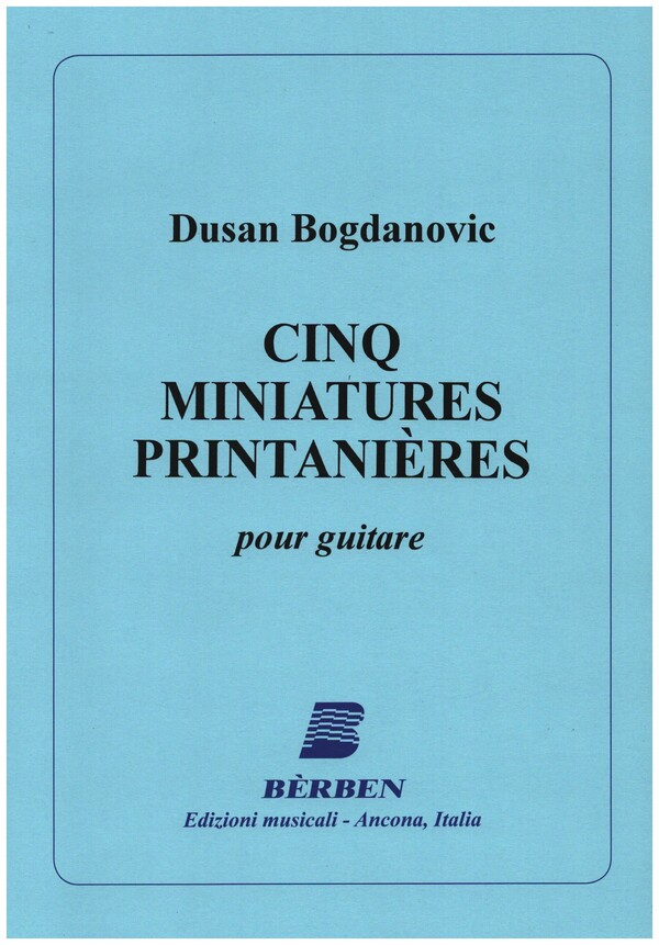 5 Miniatures printanières  pour guitare  