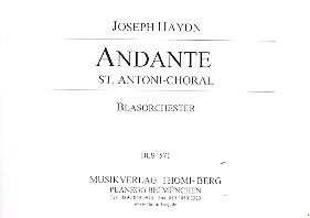 Andante aus dem Divertimento in B  für Blasorchester  Direktion und Stimmen