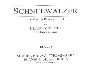 Schneewalzer op.71  für Blasorchester  Direktion und Stimmen