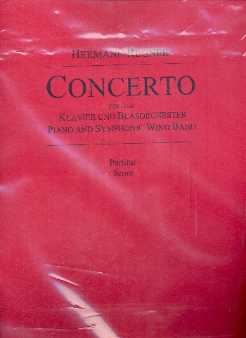 Concerto  für Klavier und Blasorchester  Partitur und Stimmen