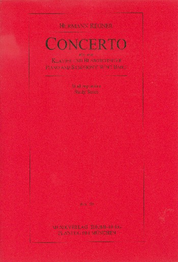 Concerto  für Klavier und Blasorchester  Studienpartitur