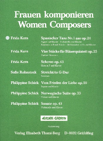 Spanischer Tanz op.24,1  für Klarinette und Klavier  