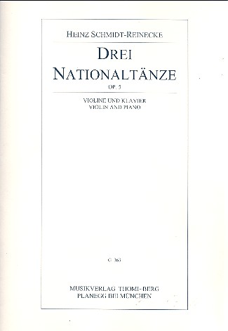 3 Nationaltänze op.5  für Violine und Klavier  