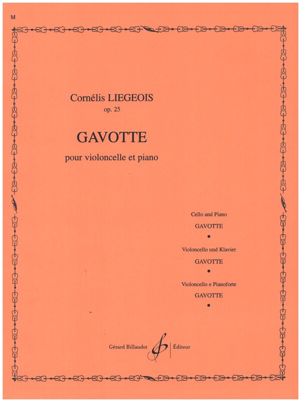 Gavotte op.25 no.2&nbsp;&nbsp;pour violoncello et piano&nbsp;&nbsp;
