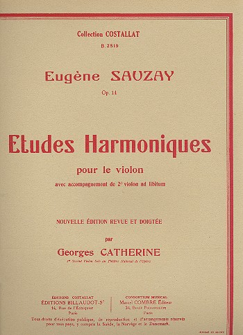 Etudes harmoniques op.14 pour violon&nbsp;&nbsp;(violon 2 ad lib)&nbsp;&nbsp;partition