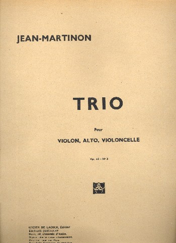 Trio op.32,2&nbsp;&nbsp;pour violon, alto et violoncelle&nbsp;&nbsp;partition et parties