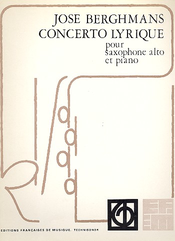 Concerto lyrique&nbsp;&nbsp;pour saxophone alto et piano&nbsp;&nbsp;