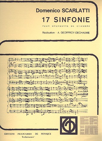 Sinfonia no.14 pour orchestre de chambre&nbsp;&nbsp;partition et parties&nbsp;&nbsp;