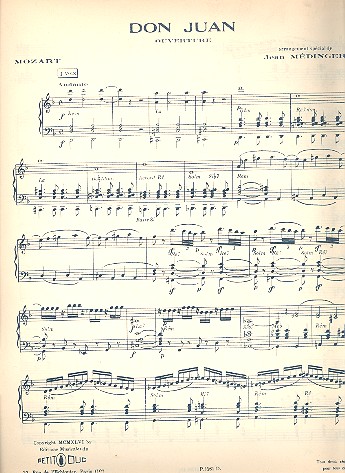 Ouvertüre zur Oper Don Juan&nbsp;&nbsp;für Akkordeon&nbsp;&nbsp;