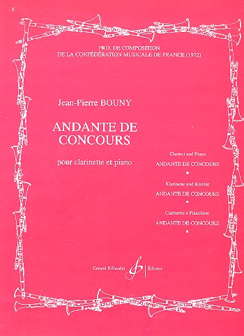 Andante de concours pour clarinette&nbsp;&nbsp;et piano&nbsp;&nbsp;
