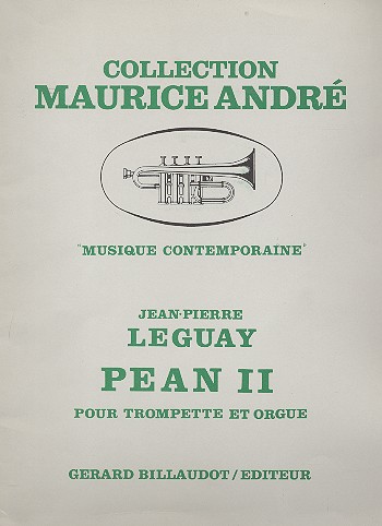 PEAN 2&nbsp;&nbsp;pour trompette et orgue&nbsp;&nbsp;