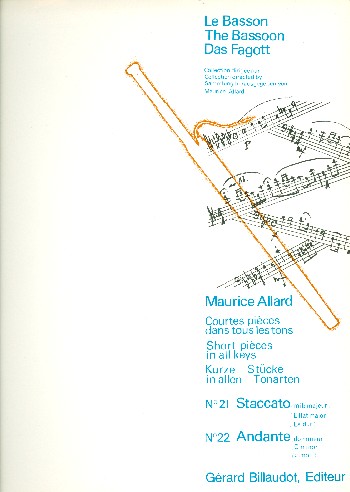 Courtes pièces dans tous les tons&nbsp;&nbsp;pour basson et piano&nbsp;&nbsp;