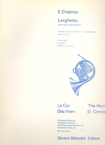 Larghetto pour cor et orchestre  partition  
