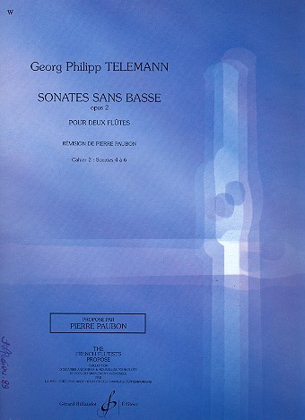Sonates sans basse op.2 pour&nbsp;&nbsp;2 flûtes&nbsp;&nbsp;partition