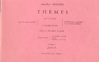 Thèmes pour la préparation au C.A.P.E.S&nbsp;&nbsp;vol.2&nbsp;&nbsp;