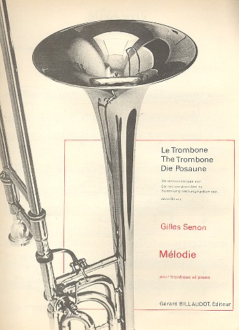 Melodie&nbsp;&nbsp;Trombone et piano&nbsp;&nbsp;