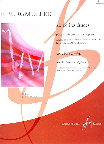20 petites etudes vol.2 pour  clarinette et piano  