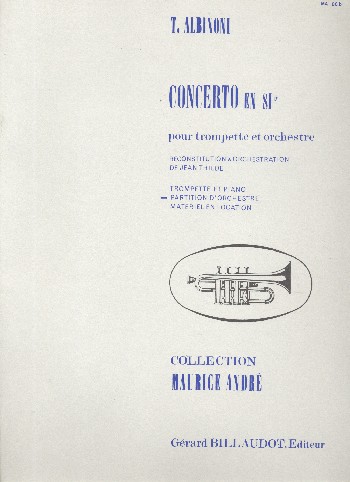 Concerto en sib majeur pour trompette et orchestre&nbsp;&nbsp;pour trompette et piano&nbsp;&nbsp;