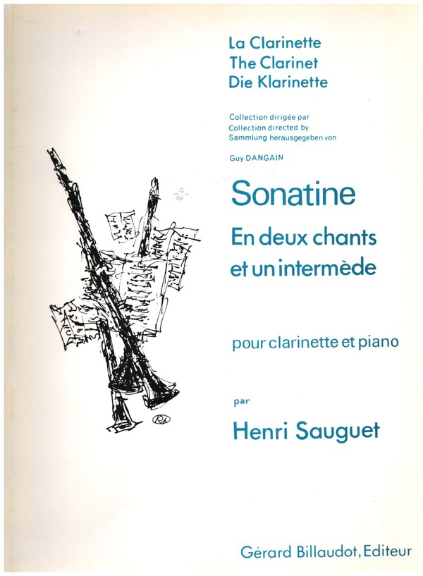 Sonatine  pour clarinette et piano  