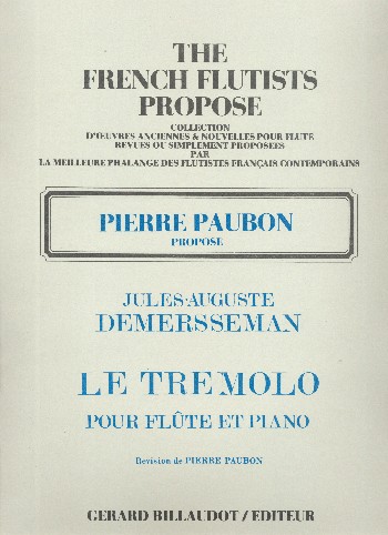 Le tremolo  pour flûte et piano  
