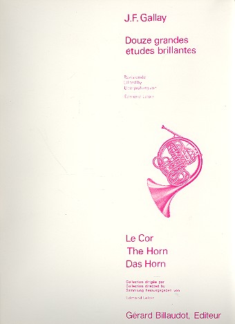 12 grandes Etudes brillantes  pour cor  
