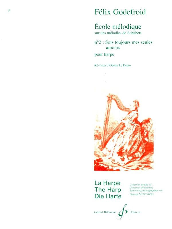 Ecole mélodique sur des mélodies de Schubert no.2  pour harpe  