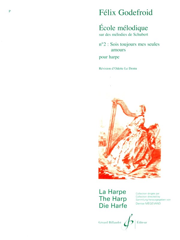 Ecole mélodique sur des mélodies de Schubert no.2&nbsp;&nbsp;pour harpe&nbsp;&nbsp;