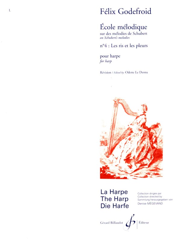 Ecole mélodique sur des mélodies de Schubert no.4&nbsp;&nbsp;pour grande harpe seule&nbsp;&nbsp;
