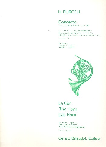 Concerto pour cor et orchestre à cordes&nbsp;&nbsp;pour cor et piano&nbsp;&nbsp;